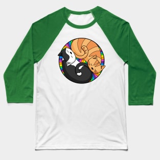 Colourful Cats Baseball T-Shirt